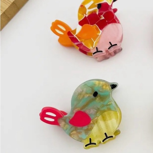 Accessories - Colorful Bird Mini hair clip  Set